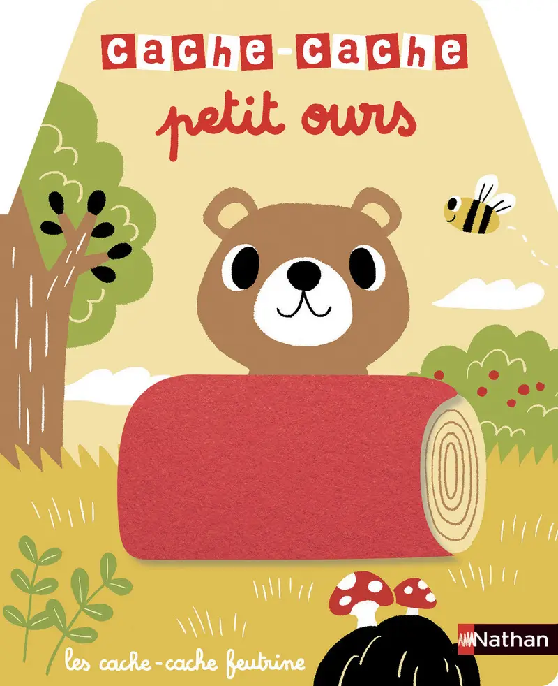 Cache-cache petit ours - Livre matière - éveil - Dès 6 mois