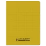 Cahier 17x22 conquerant 96p 90gr Polypro JAUNE