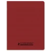 Cahier 17×22 conquerant 96p 90gr Polypro ROUGE