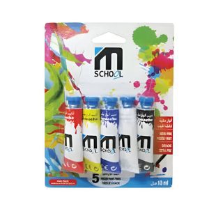 Gouache 5 Tubes couleurs primaire / M-SCHOOL