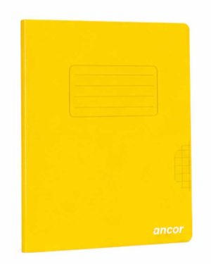 Cahier Piqué Couv. Polypro JAUNE 96p seyes 90g 17×22 Ancor