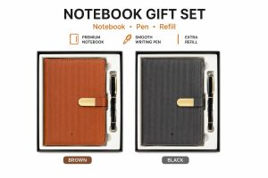 Coffret Notebook avec stylo et serrure