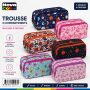 Trousse ecolier 3 fermetures zip.br-4073 BRONS