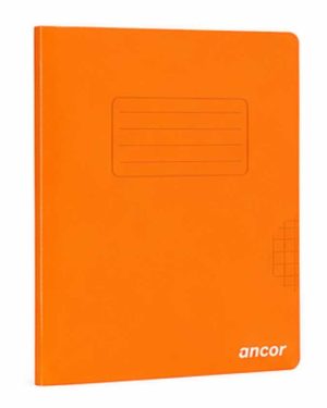 Cahier Piqué Couv. Polypro ORANGE 96p seyes 90g 17×22 Ancor