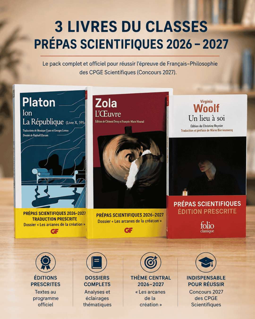 3 Livres du classes prépas scientifiques 2026 - 2027