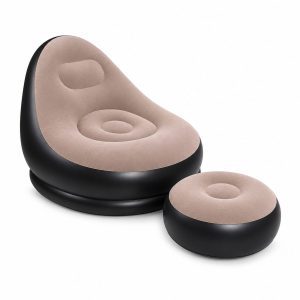 Fauteuil Lounge Gonflable avec Pouf – أريكة هوائية قابلة للنفخ