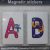 Magnetic alphabet stickers