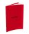 Cahier 24×32 Seyes 96p 90g Polypro Rouge Conquerant